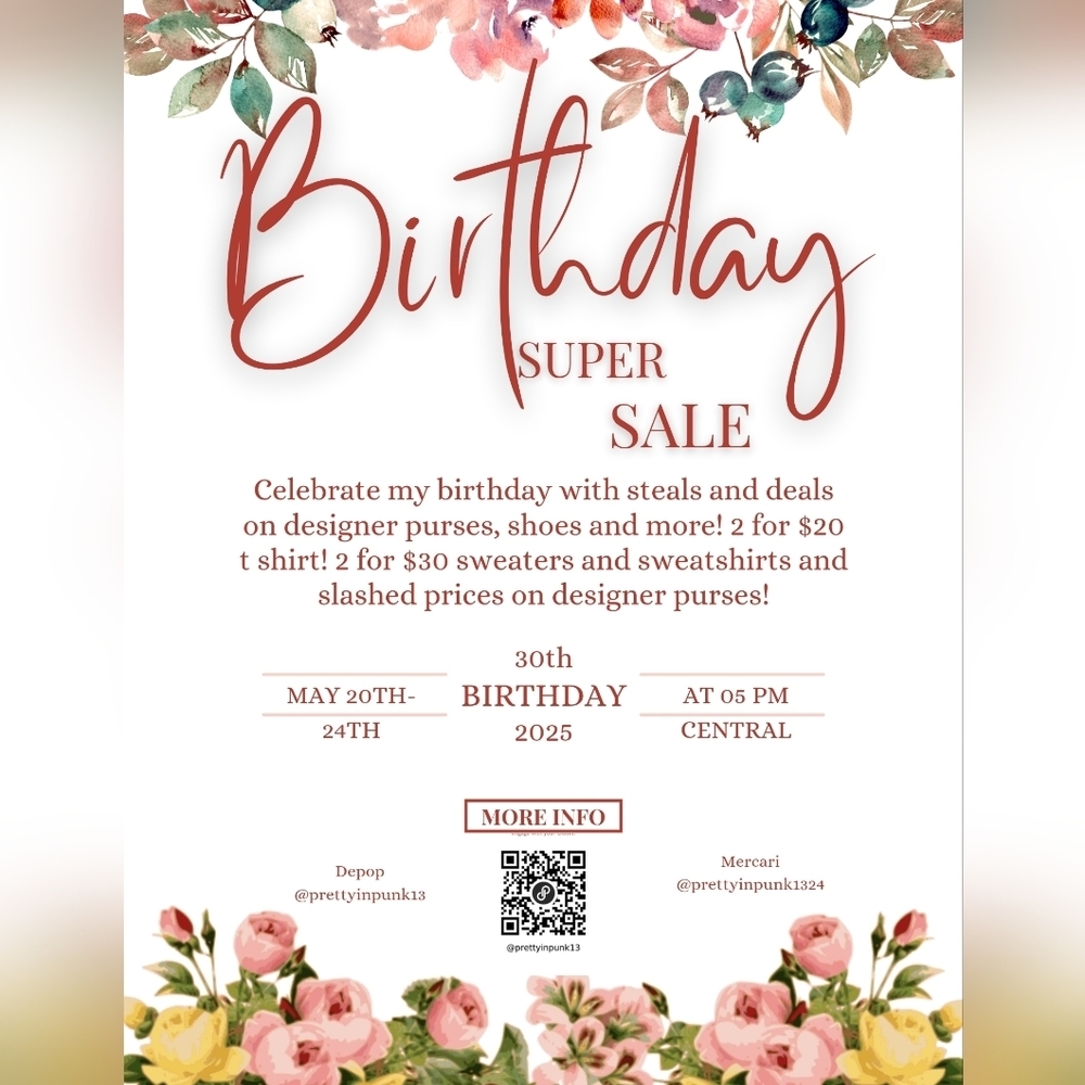 Birthday Super Sale‎ *Lowest Prices Ever Seen In My Closet